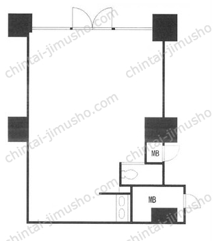 ツインタワー住利 住吉館1階の間取図