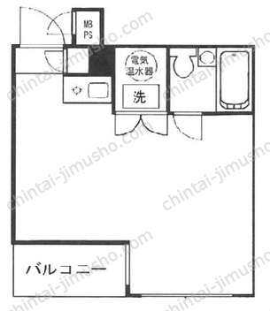 代々木シティホームズ10階の間取図