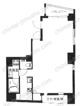 柳下ビル4階の間取図