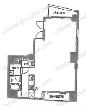 柳下ビル5階の間取図