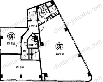 竹橋ビルの間取図