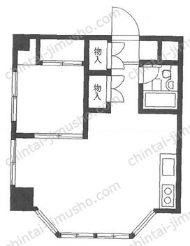 勝どき中央ロードスの間取図