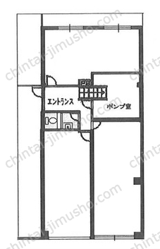 和歌重ビル1階の間取図
