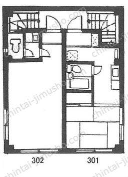 明治屋ビル3階の間取図