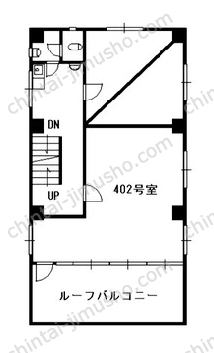 中川ビル4階の間取図