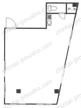 JKビル2階の間取図
