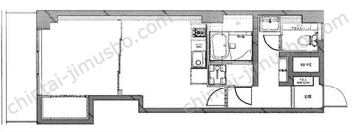 南麻布フラワーマンションビル3階の間取図