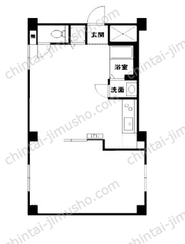 ヴィラ外苑2階の間取図