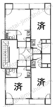 ハイツタケノの間取図