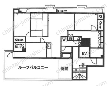 千歳烏山KYヒルズ1階の間取図