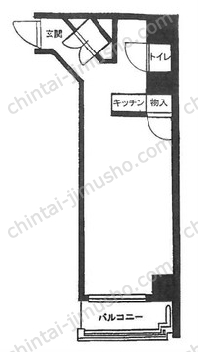 セントラル大手町3階の間取図