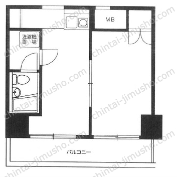 マートルコート中目黒第22階の間取図