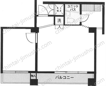 田町センチュリーマンション7階の間取図