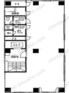 藤井ビル2階の間取図