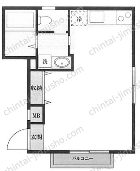 ジュネス赤坂丹後坂3階の間取図
