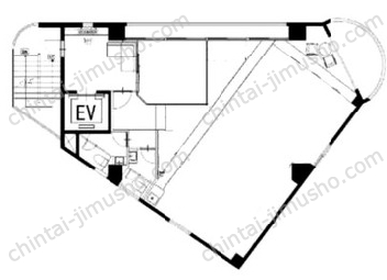 N-cross KUDAN3階の間取図