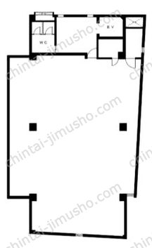 矢萩第二ビル4階の間取図