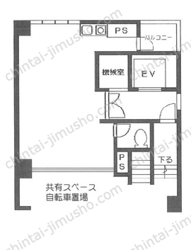 浅香ビル1階の間取図