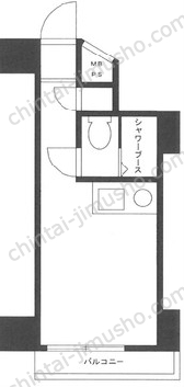 ライオンズマンション関内第24階の間取図