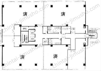 東武立野ビル8階の間取図