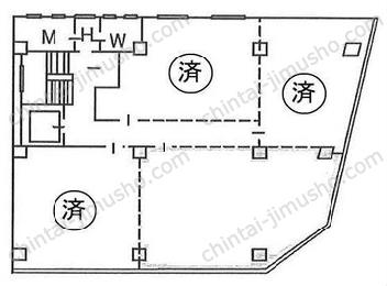 井門銀座一丁目ビルの間取図