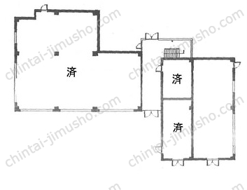 チサカ第1ビル1階の間取図