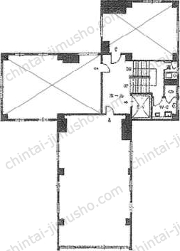 数寄屋ビルの間取図