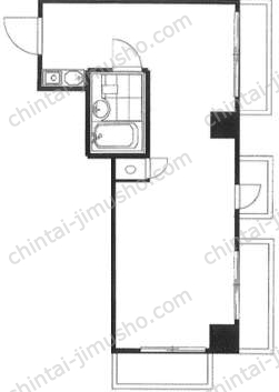フェニックス東銀座4階の間取図