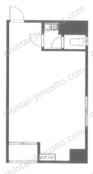 コアタカセ6階の間取図