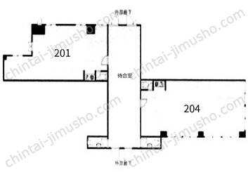 ハイライフ石神井2階の間取図