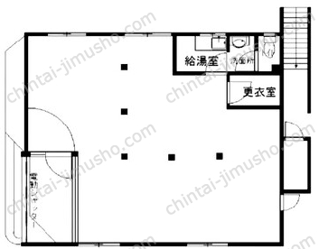 青木葉通りビル1階の間取図