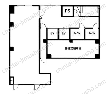 アクセスビル1階の間取図