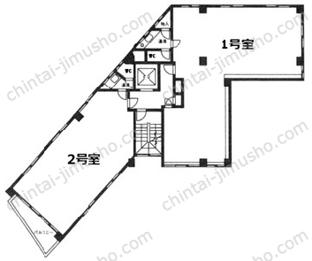 第二山本ビル2階の間取図