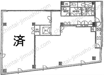 立花国際ビル3階の間取図