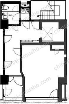 TQ蛎殻町1階の間取図