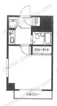 SSビル池尻8階の間取図