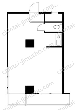 築地永谷タウンプラザ2階の間取図