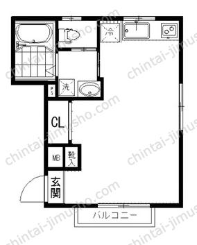 ジュネス赤坂丹後坂2階の間取図