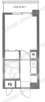 ベルプラザ6階の間取図