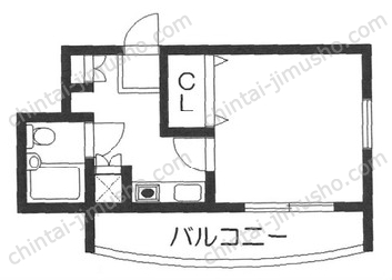 アルカディア下北沢3階の間取図