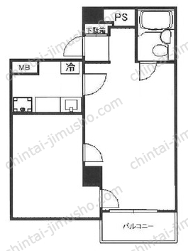 ライオンズマンション平河町の間取図