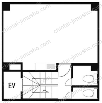 インテリジェンスビル2階の間取図