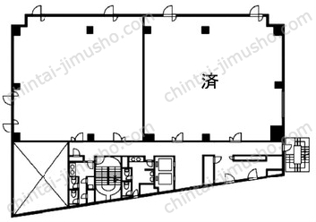 NMF高輪ビル6Fの間取図