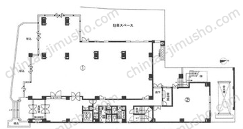 文京須賀ビル1階の間取図