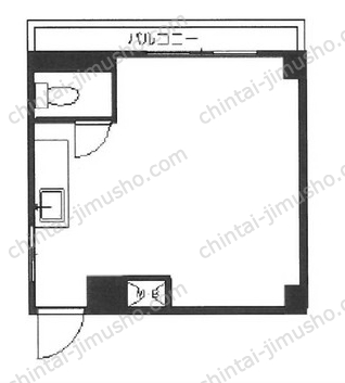 荒井マンション2階の間取図
