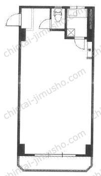 バラードハイム新宿渡辺ビル5Fの間取図