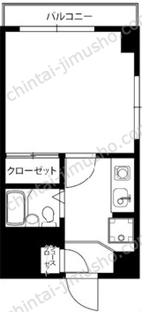 SSビル池尻3階の間取図