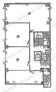 新横浜葉山第三ビル8階の間取図