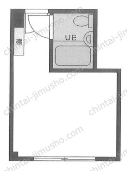 赤坂レジデンシャルホテル4階の間取図