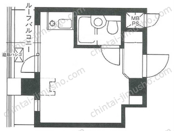 ライオンズプラザ新宿5Fの間取図